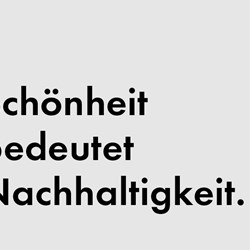 Schönheit bedeutet Nachhaltig
