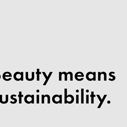 Schönheit bedeutet Nachhaltig